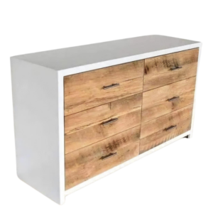 Pine wood Modern solid chest of drawers