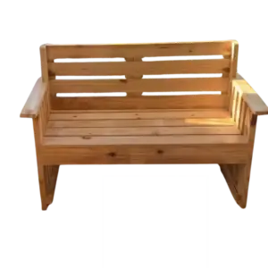 Pine wood 2 seater garden bench